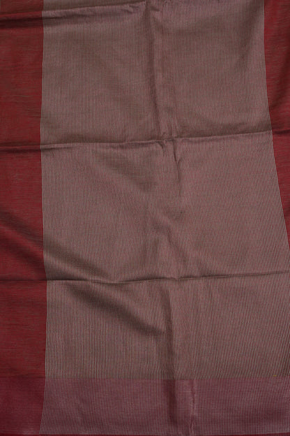 Pure Linen Saree with Tassles - Muted Olive Green & Olive