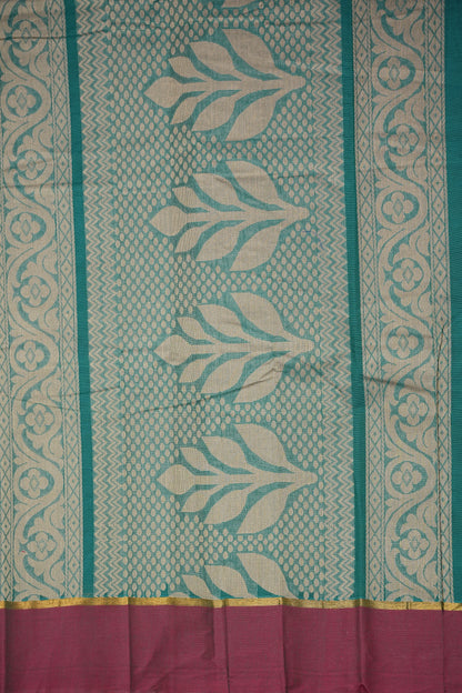 Chettinad Cotton Saree - Rama Green