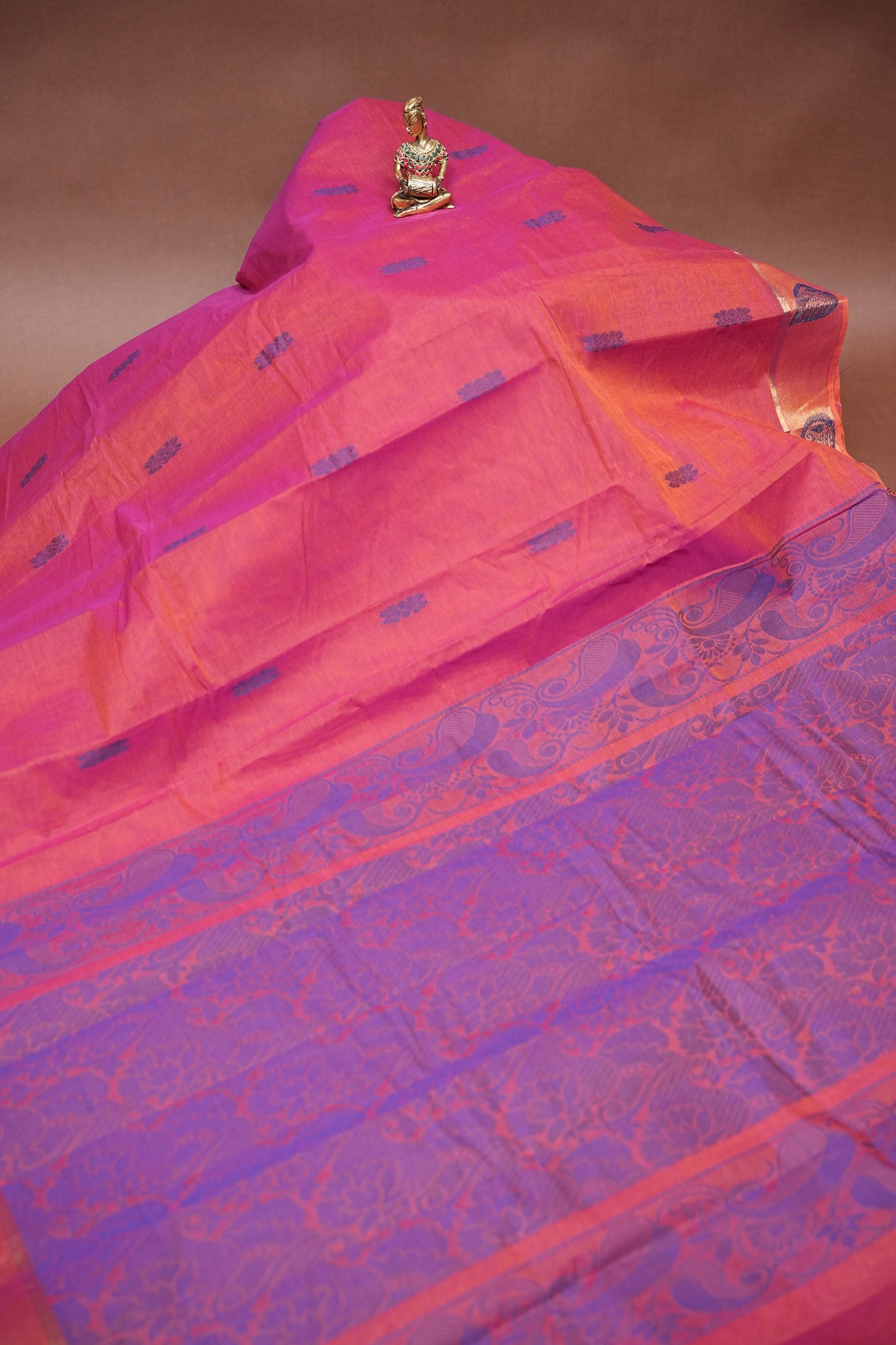 Chettinad Cotton Saree - Pink
