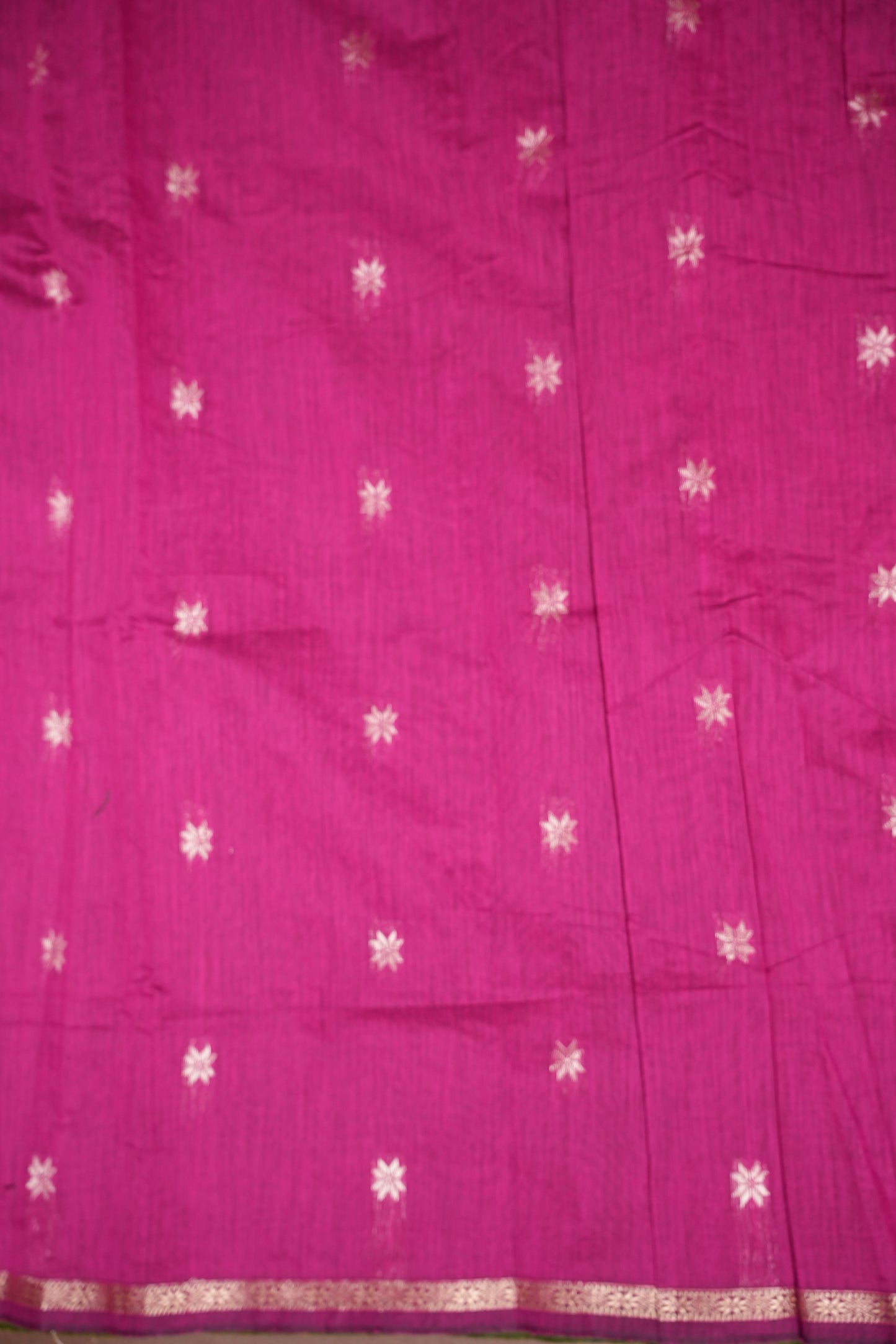 Maheshwari Silk Cotton Saree - Green
