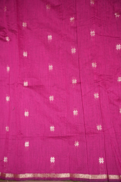 Maheshwari Silk Cotton Saree - Green