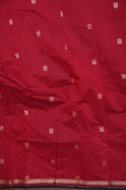 Maheshwari Silk Cotton Saree - Black