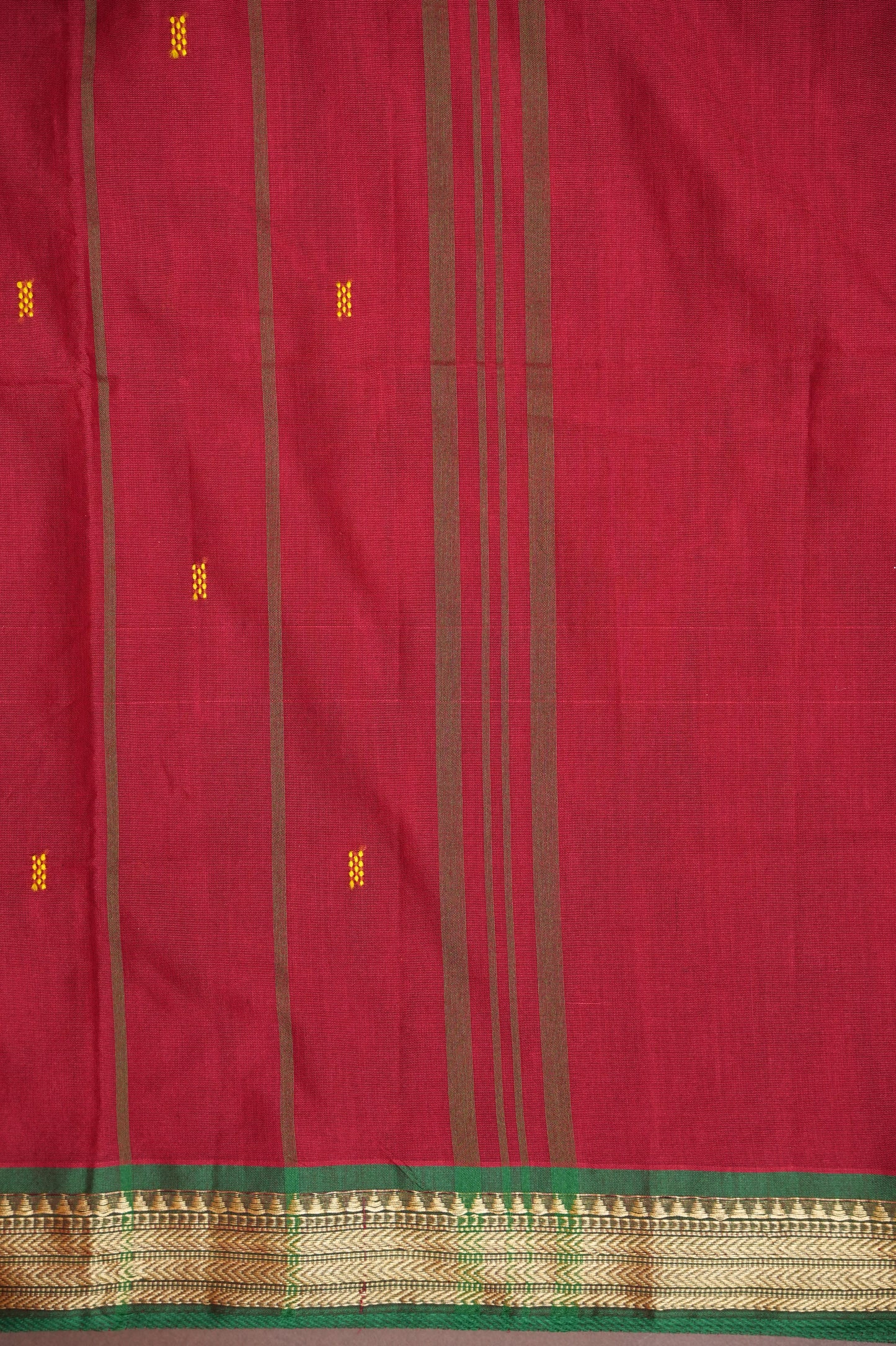 Soft Chettinad Cotton Saree - Red