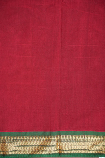 Soft Chettinad Cotton Saree - Red