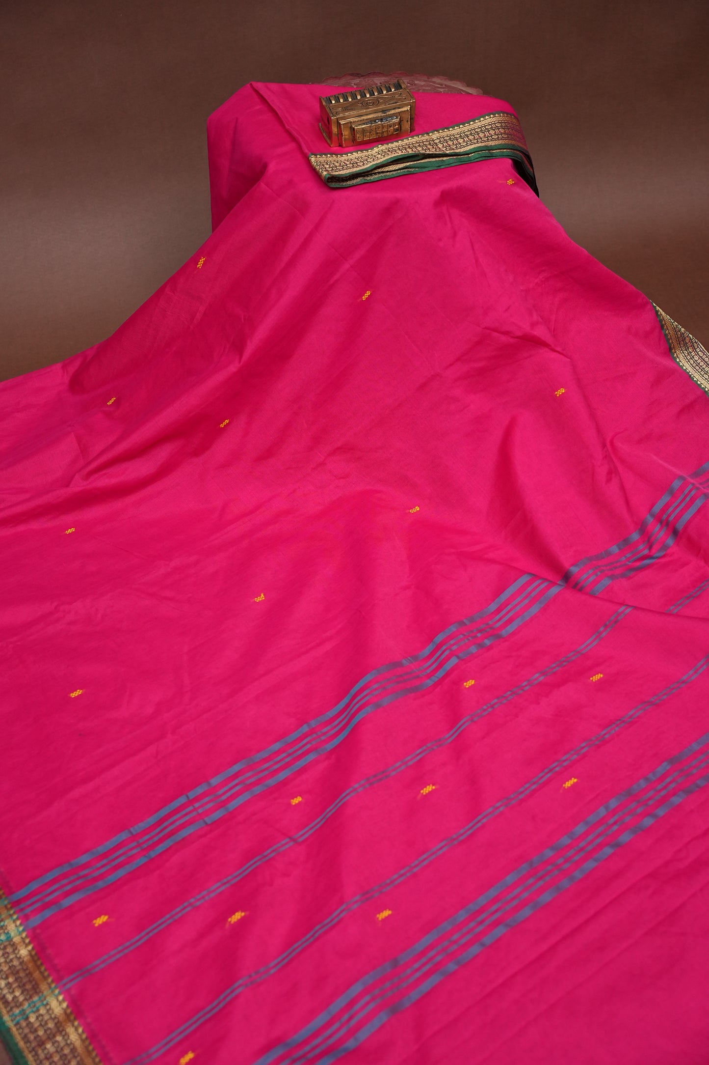 Soft Chettinad Cotton Saree - Pink