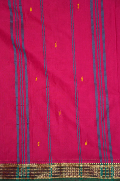 Soft Chettinad Cotton Saree - Pink