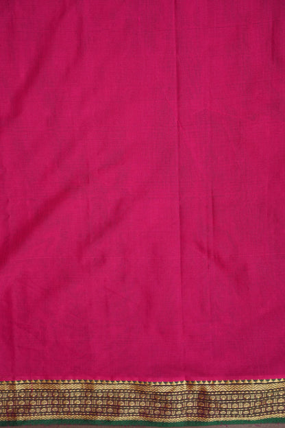 Soft Chettinad Cotton Saree - Pink