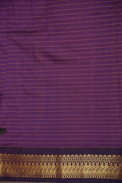 Checkered Kalyani Cotton Silk Saree - Red
