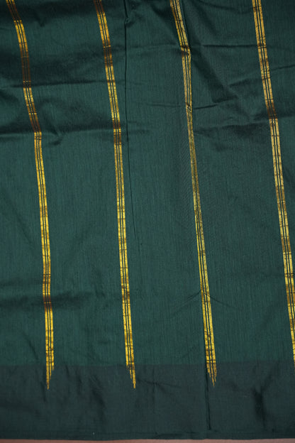 Temple Border Silk Cotton Saree - Purple