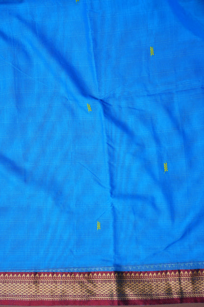 Soft Chettinad Cotton Saree - Blue