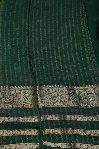 Georgette Crepe Sarees - Rani Pink