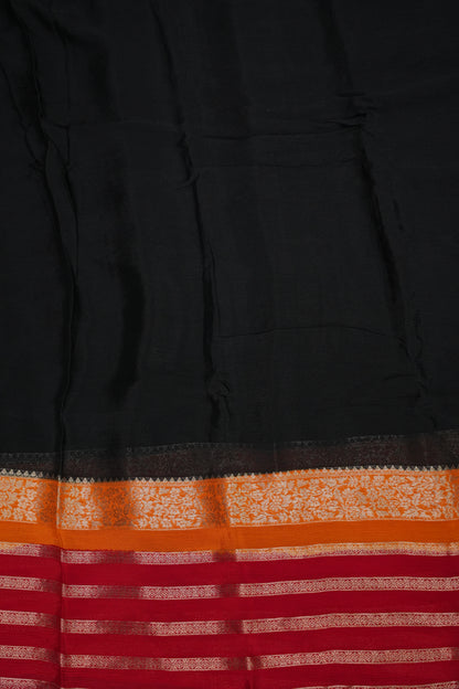 Georgette Crepe Sarees - Black