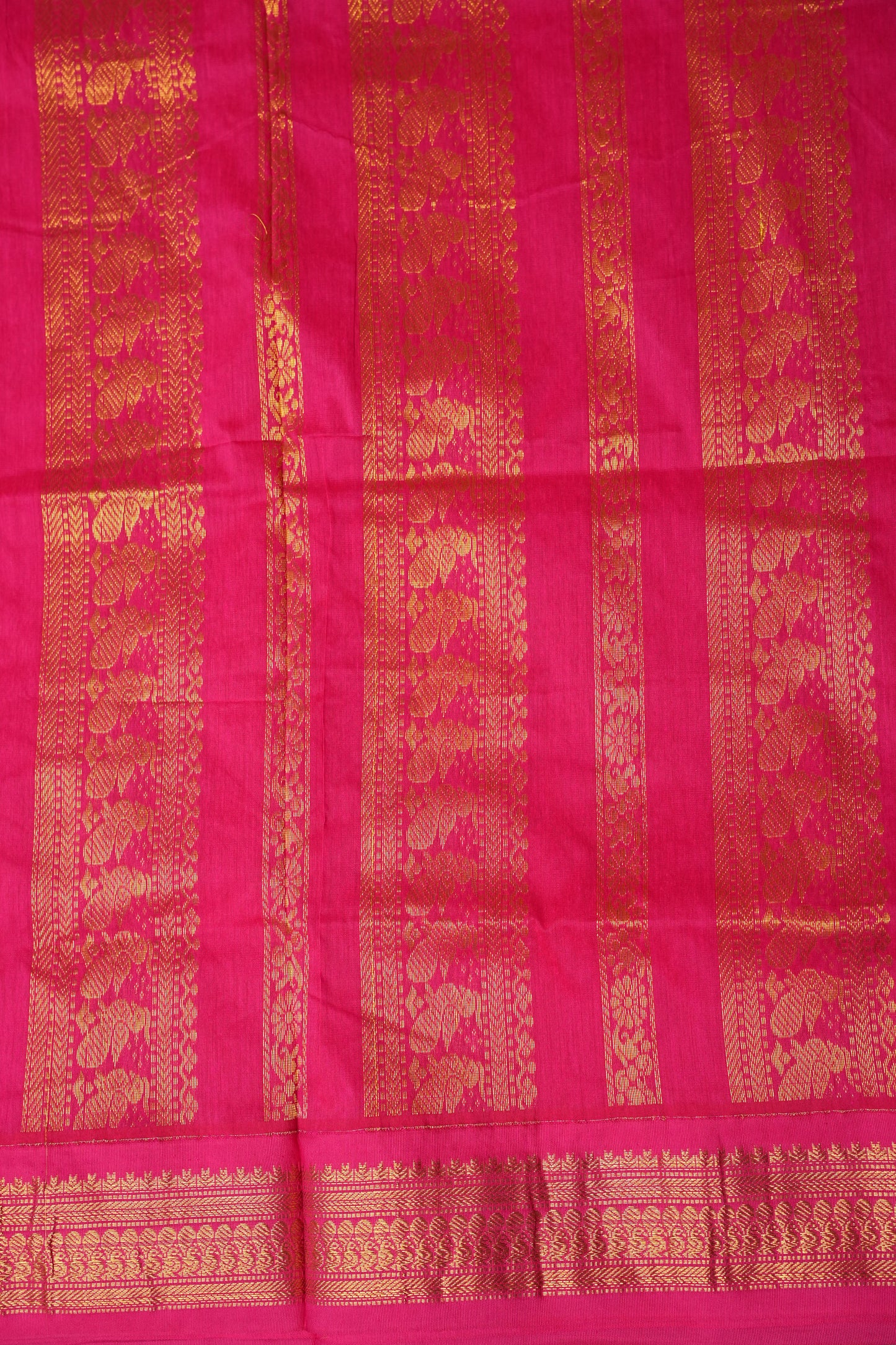 Kalyani Cotton Silk Saree - Yellow and Pink