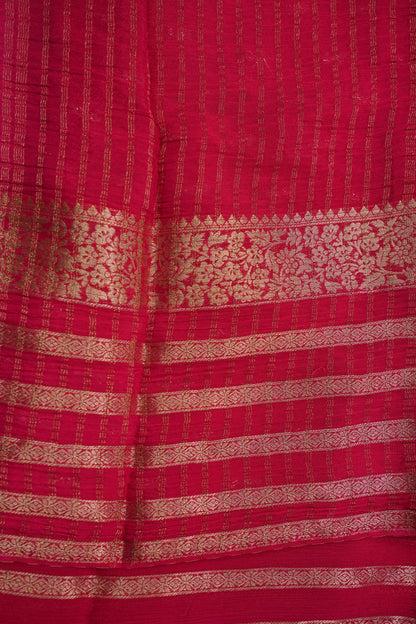 Georgette Crepe Sarees - Deep Brinjal Purple