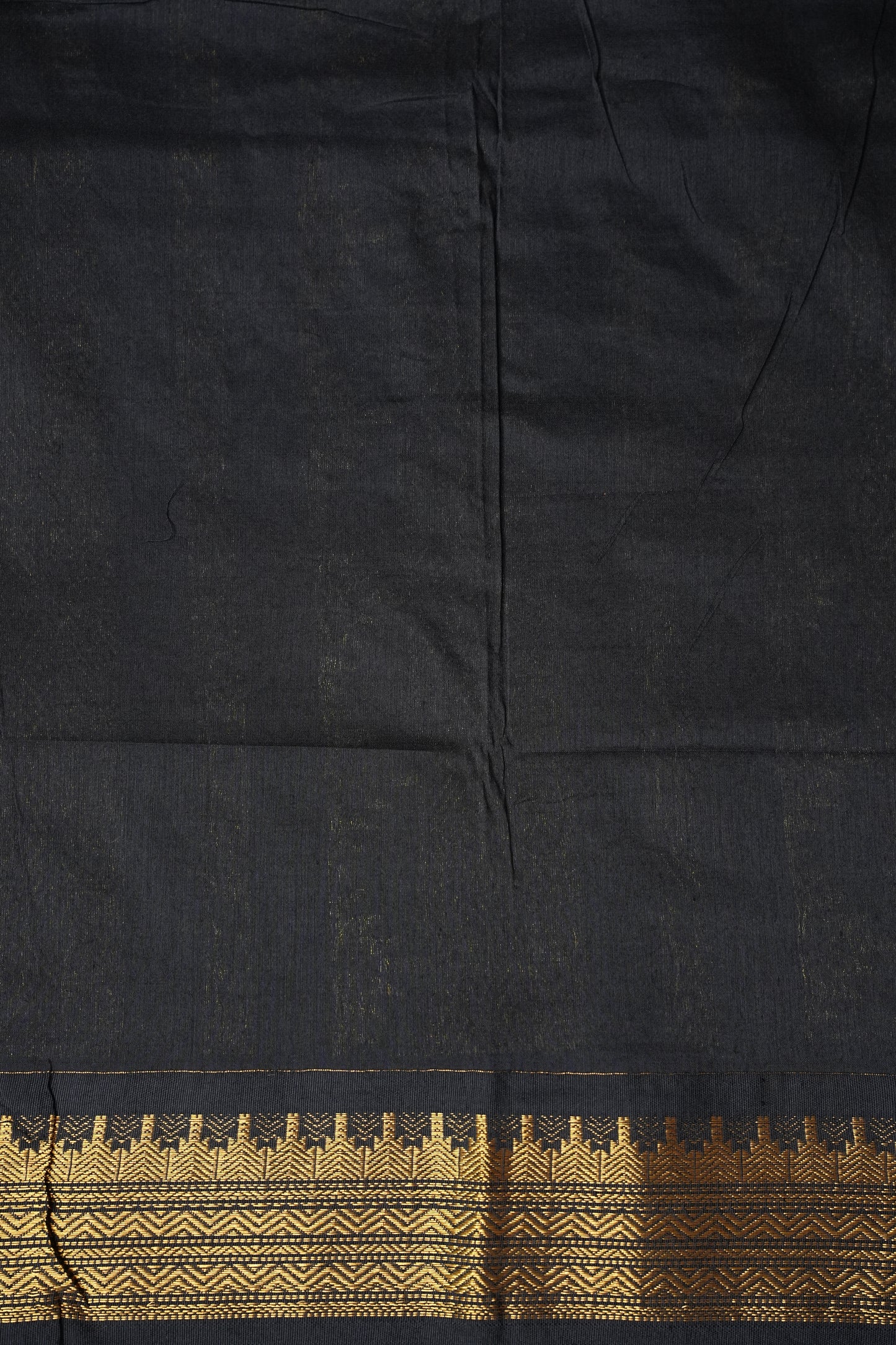 Kalyani Cotton Silk Saree - Grey with Black border