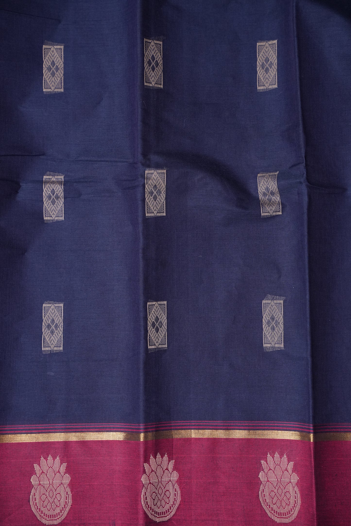 Chettinad Cotton Saree - Blue