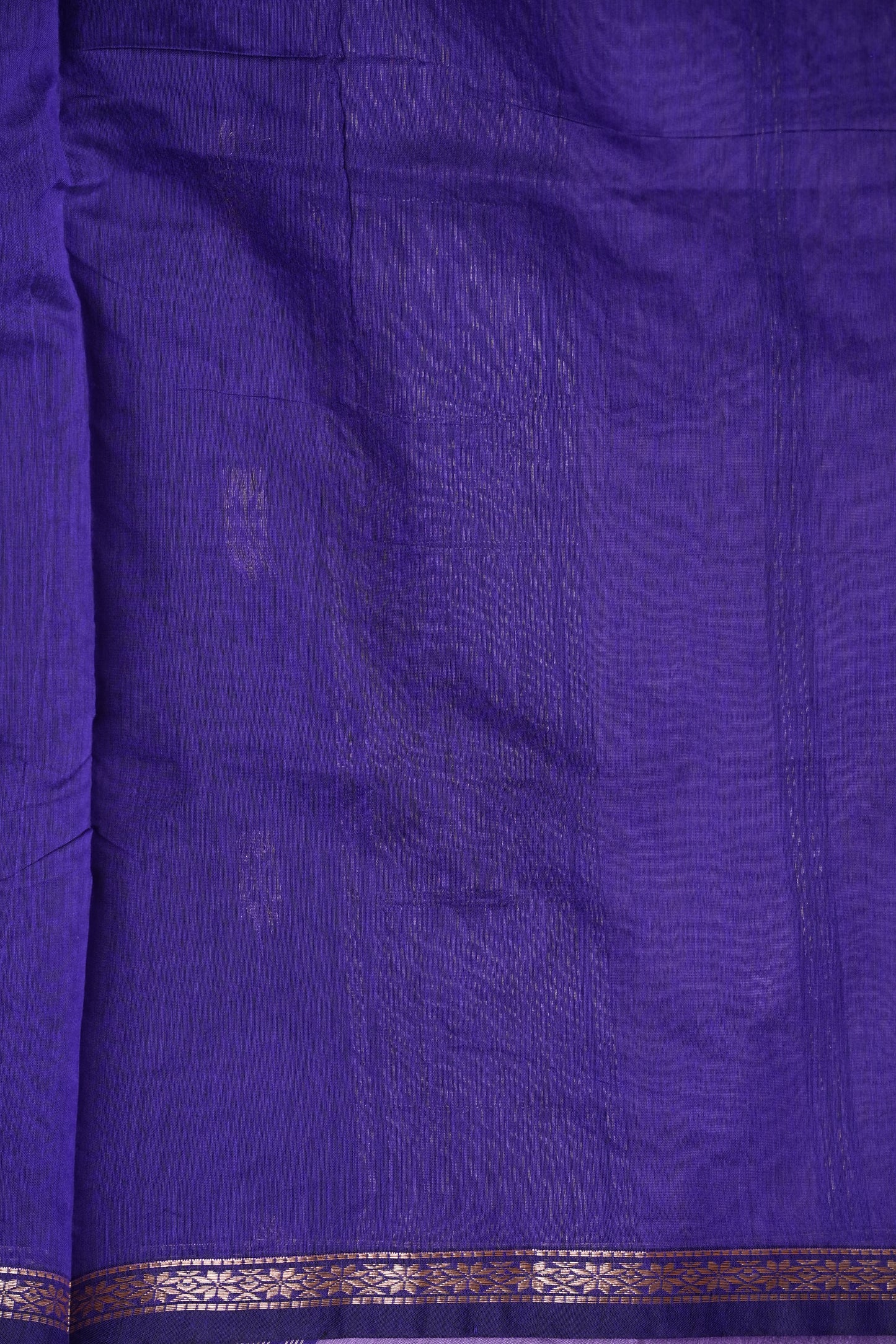 Maheshwari Silk Cotton Saree - Purple