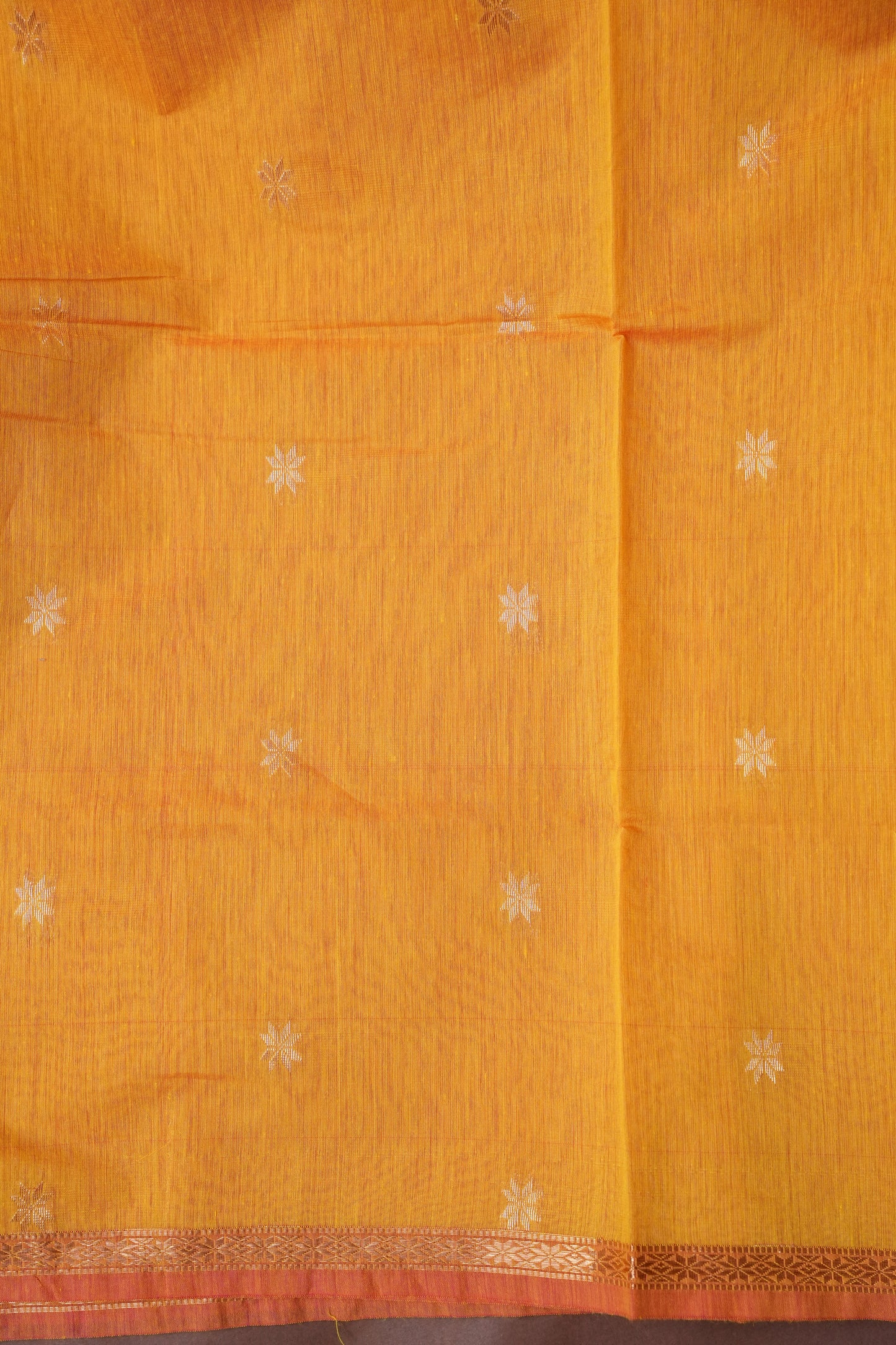 Maheshwari Silk Cotton Saree - Yellow and Pink
