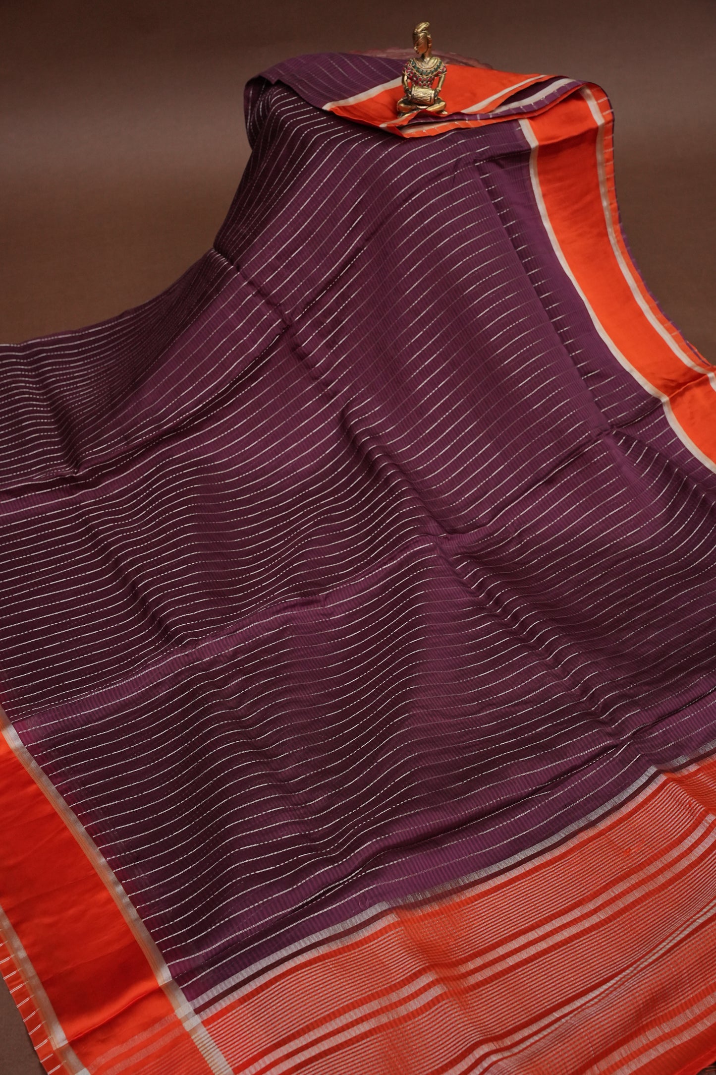 Crepe Silk Saree - Maroon