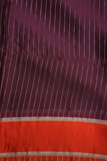 Crepe Silk Saree - Maroon