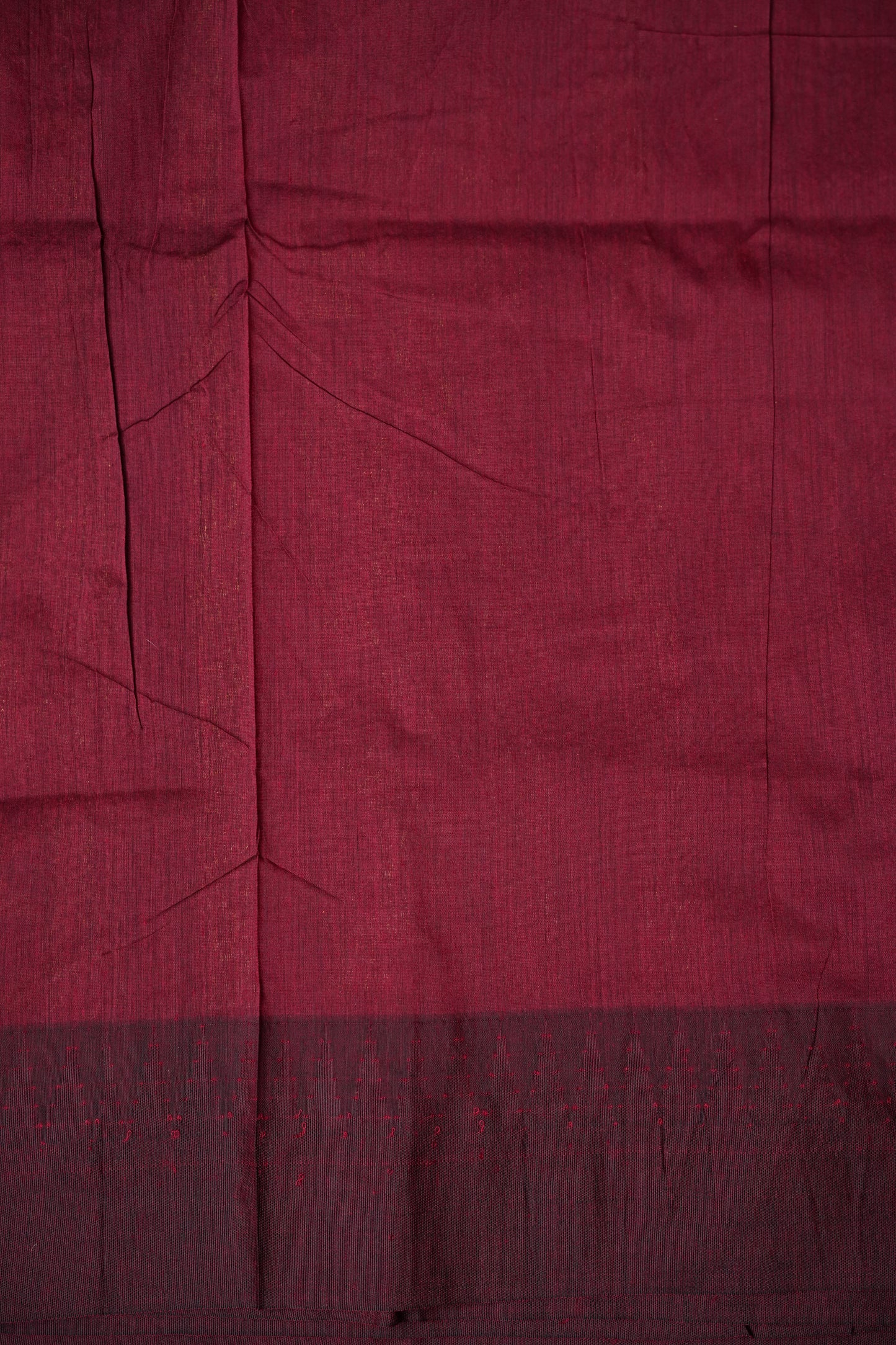 Temple Border Silk Cotton Saree - Mustard and Maroon