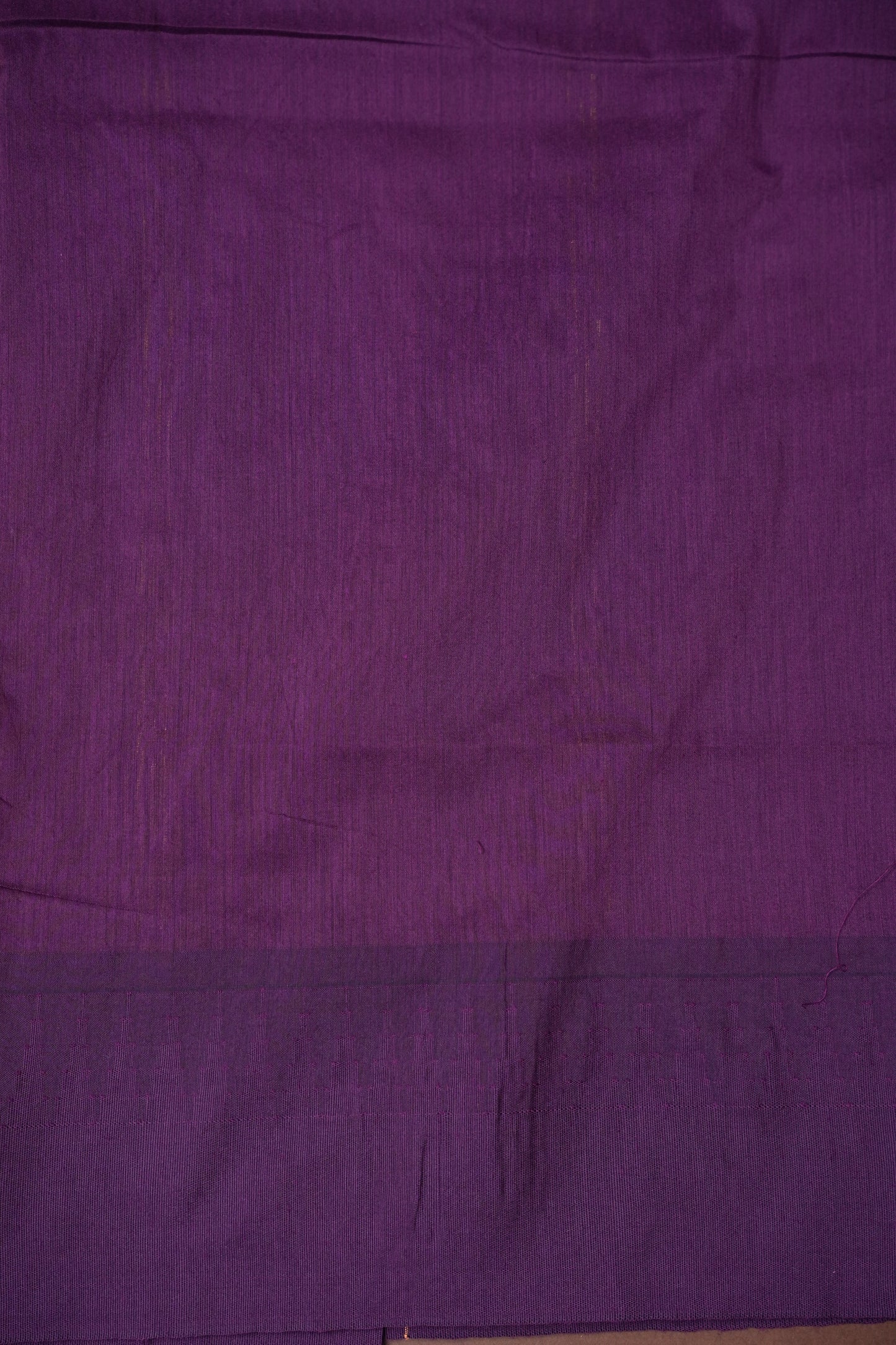 Temple Border Silk Cotton Saree - Peach and Purple