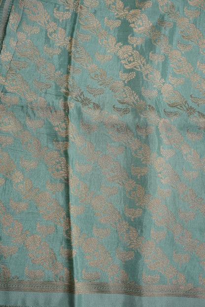Crepe Silk Saree - Mehendi Green