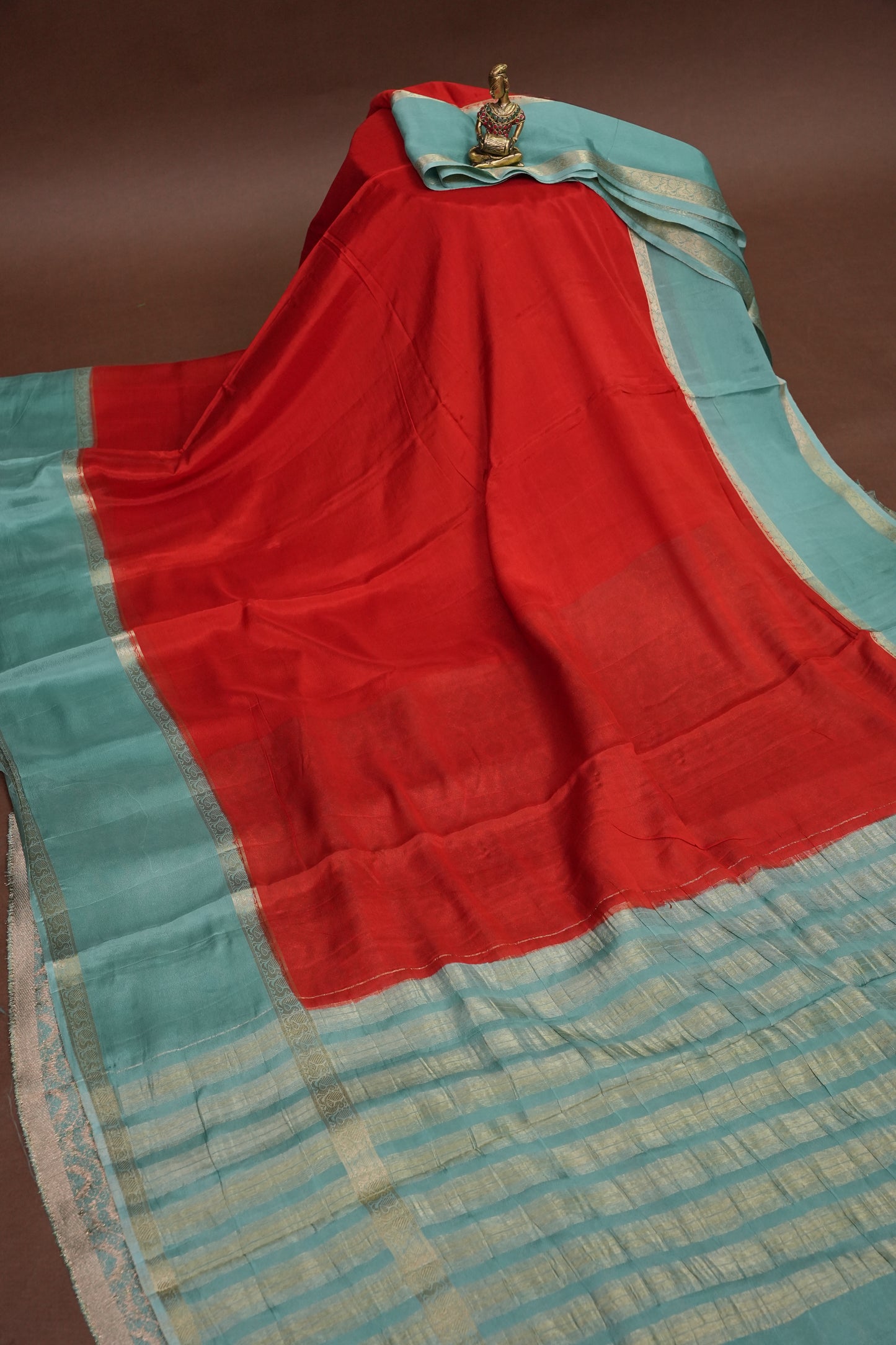 Crepe Silk Saree - Red