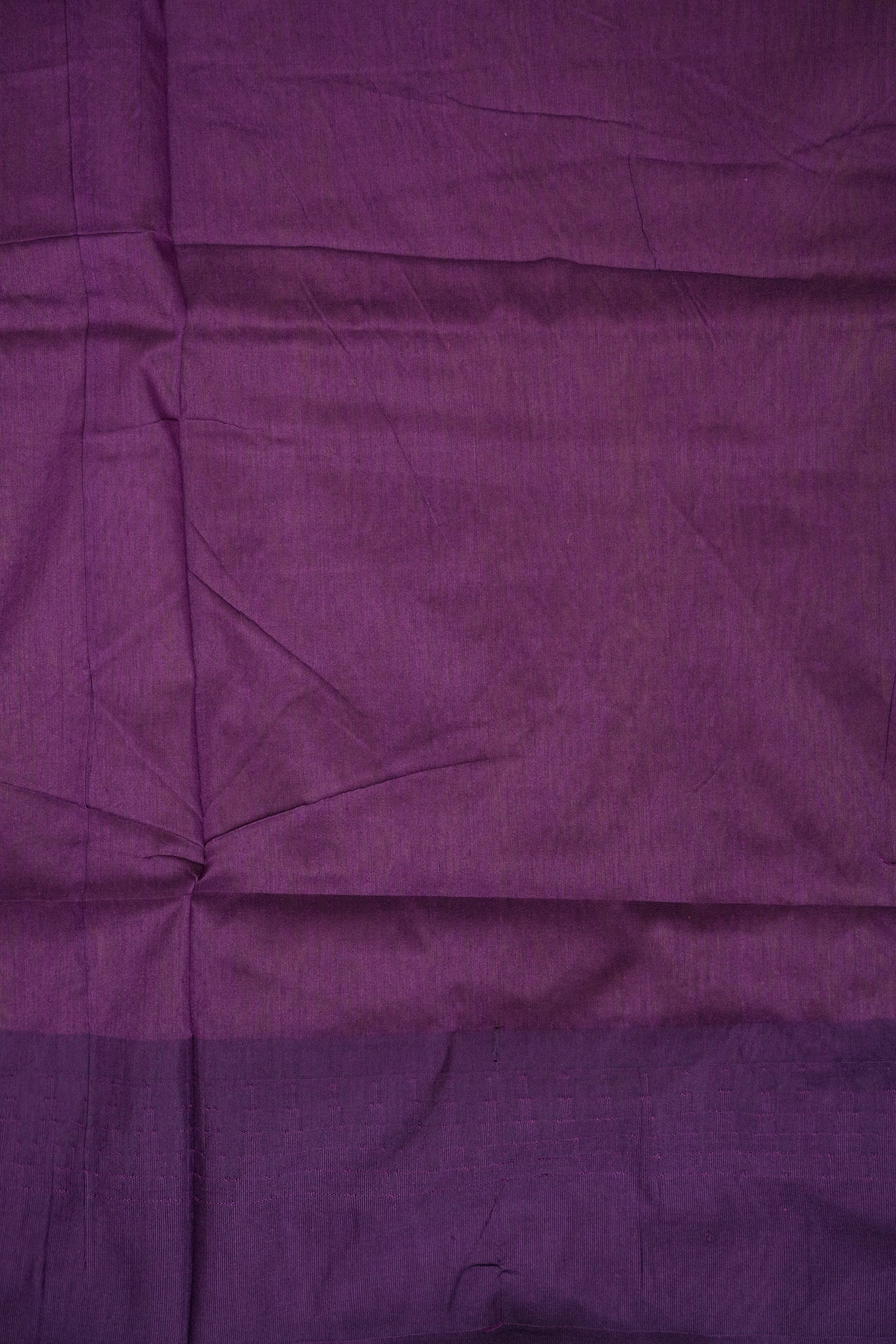 Temple Border Silk Cotton Saree - Green and Purple