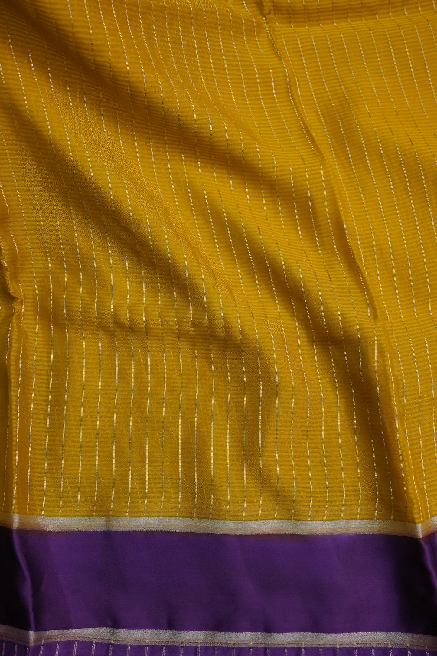 Crepe Silk Saree - Mustard