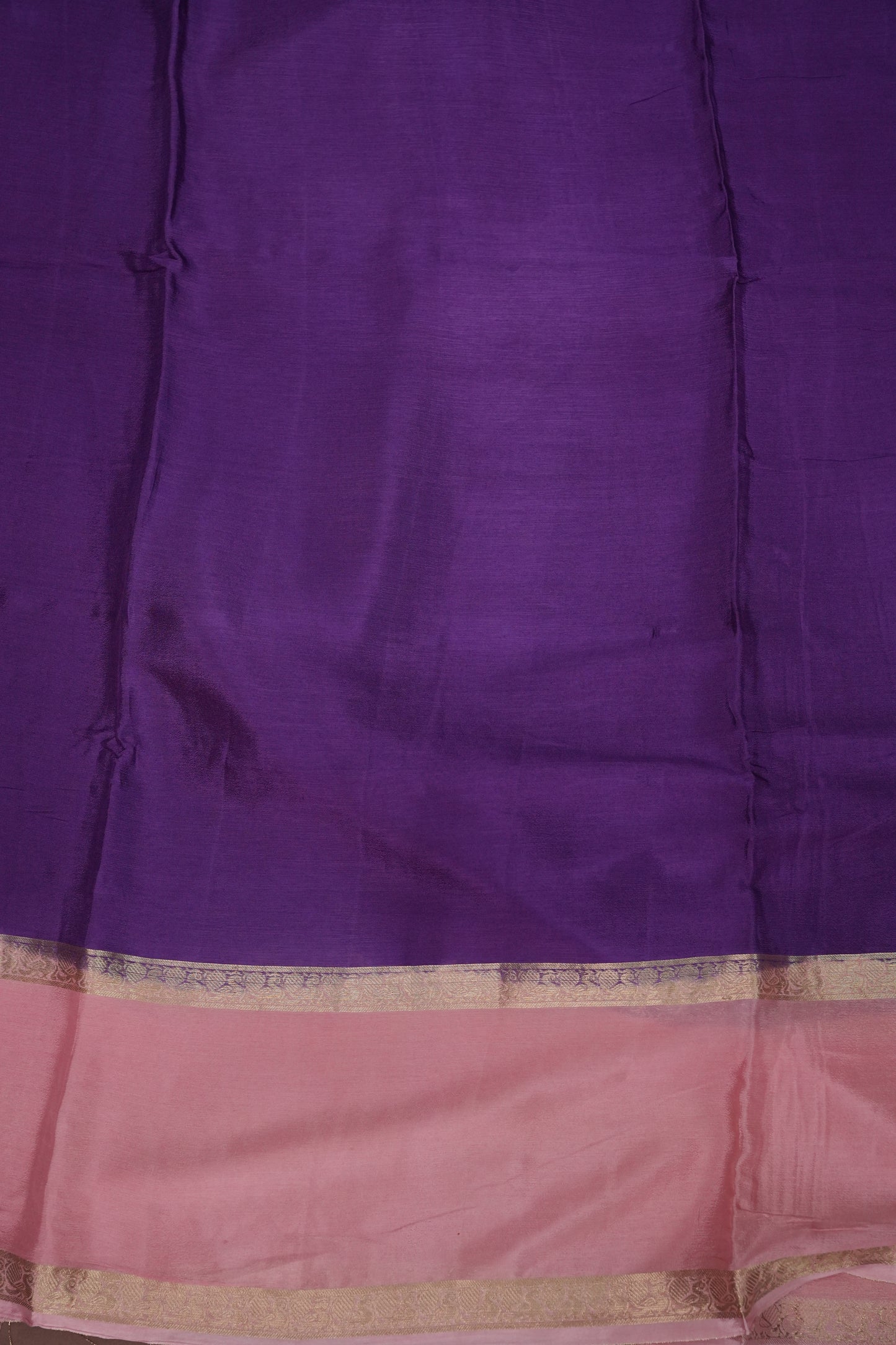 Crepe Silk Saree - Royal Purple