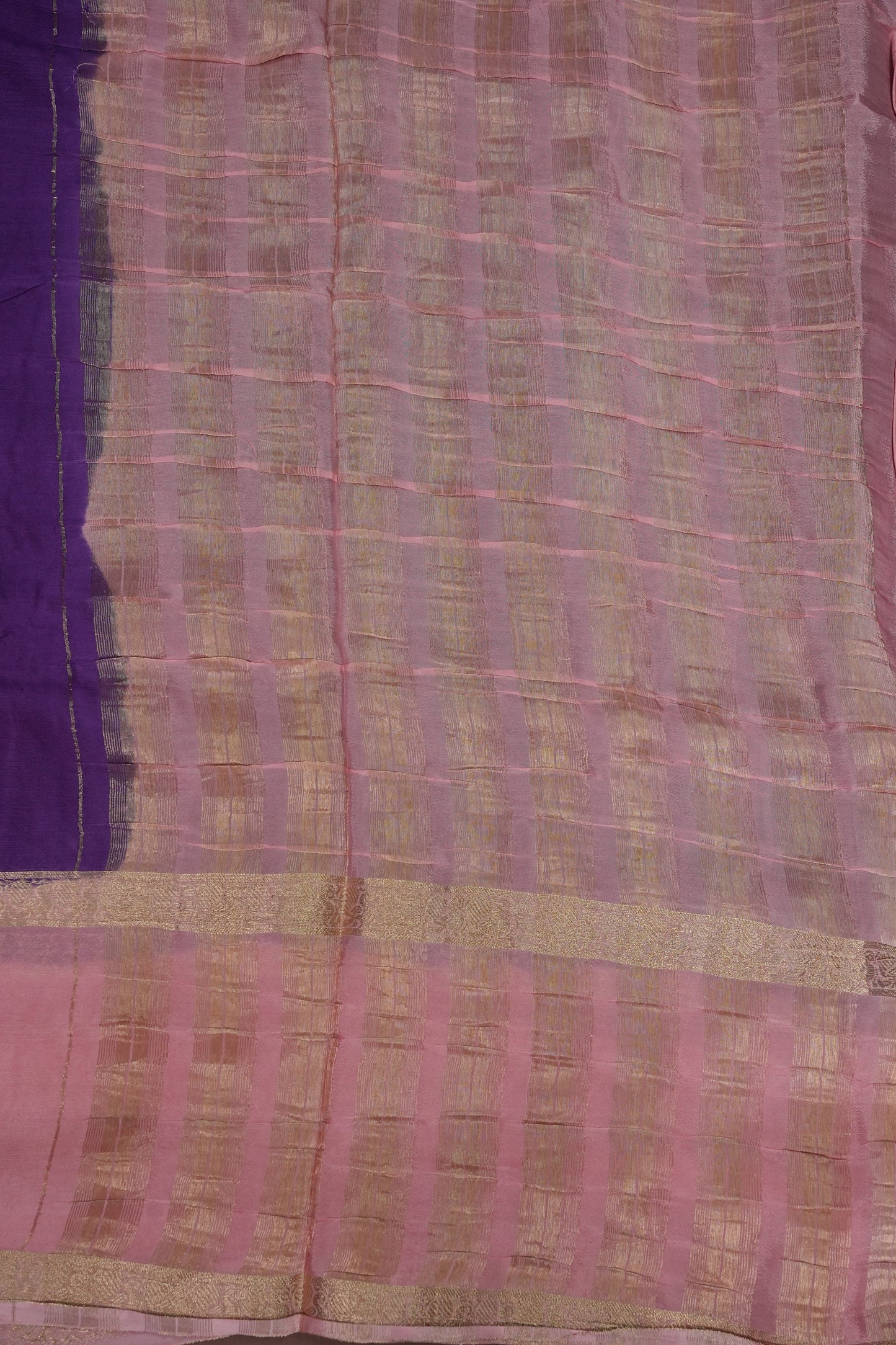 Crepe Silk Saree - Royal Purple