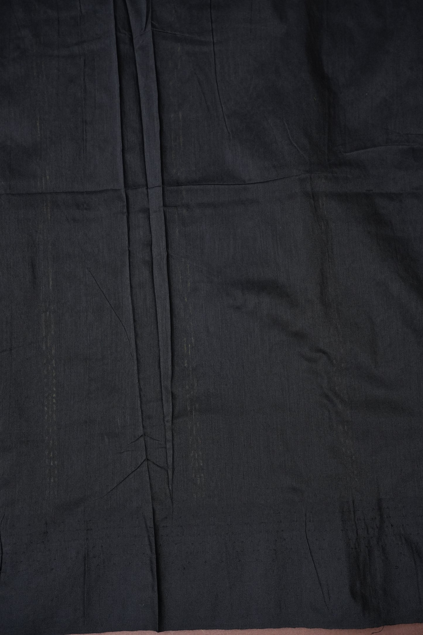 Temple Border Silk Cotton Saree - Pink and Black