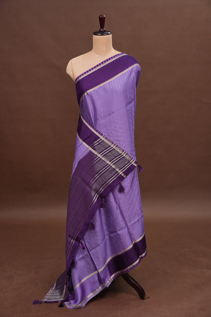 Crepe Silk Saree - Lavender