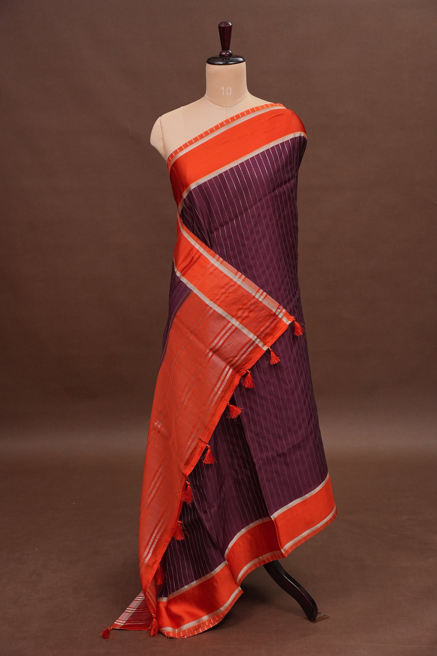 Crepe Silk Saree - Maroon