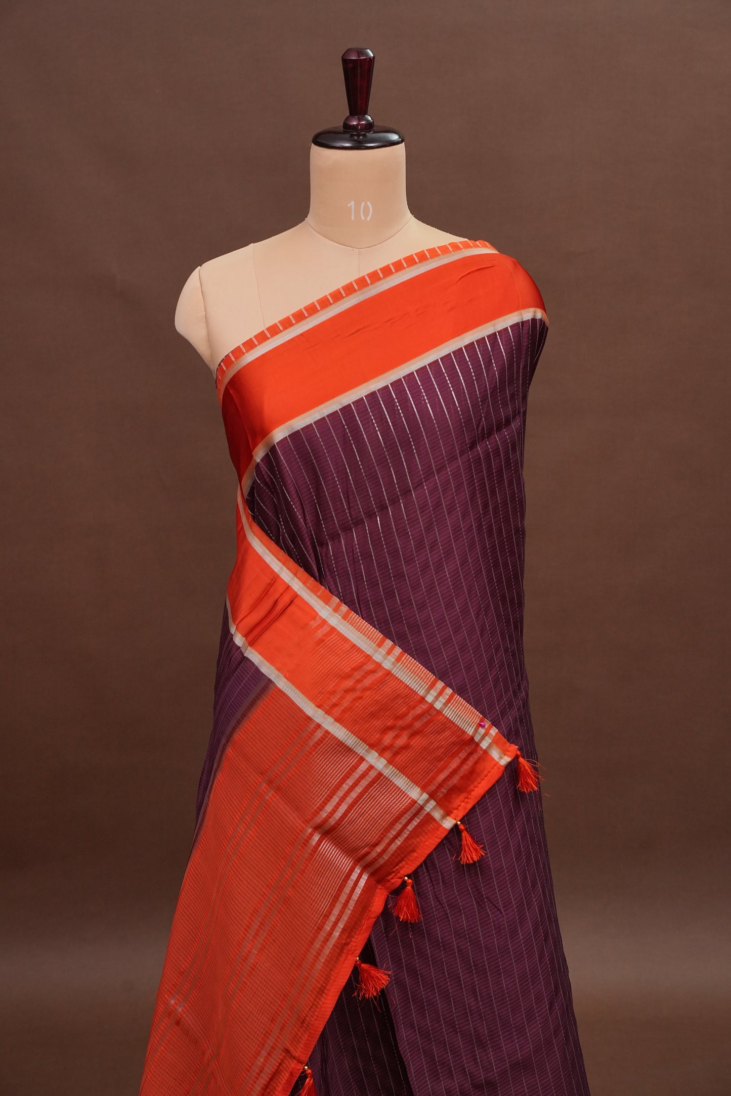 Crepe Silk Saree - Maroon