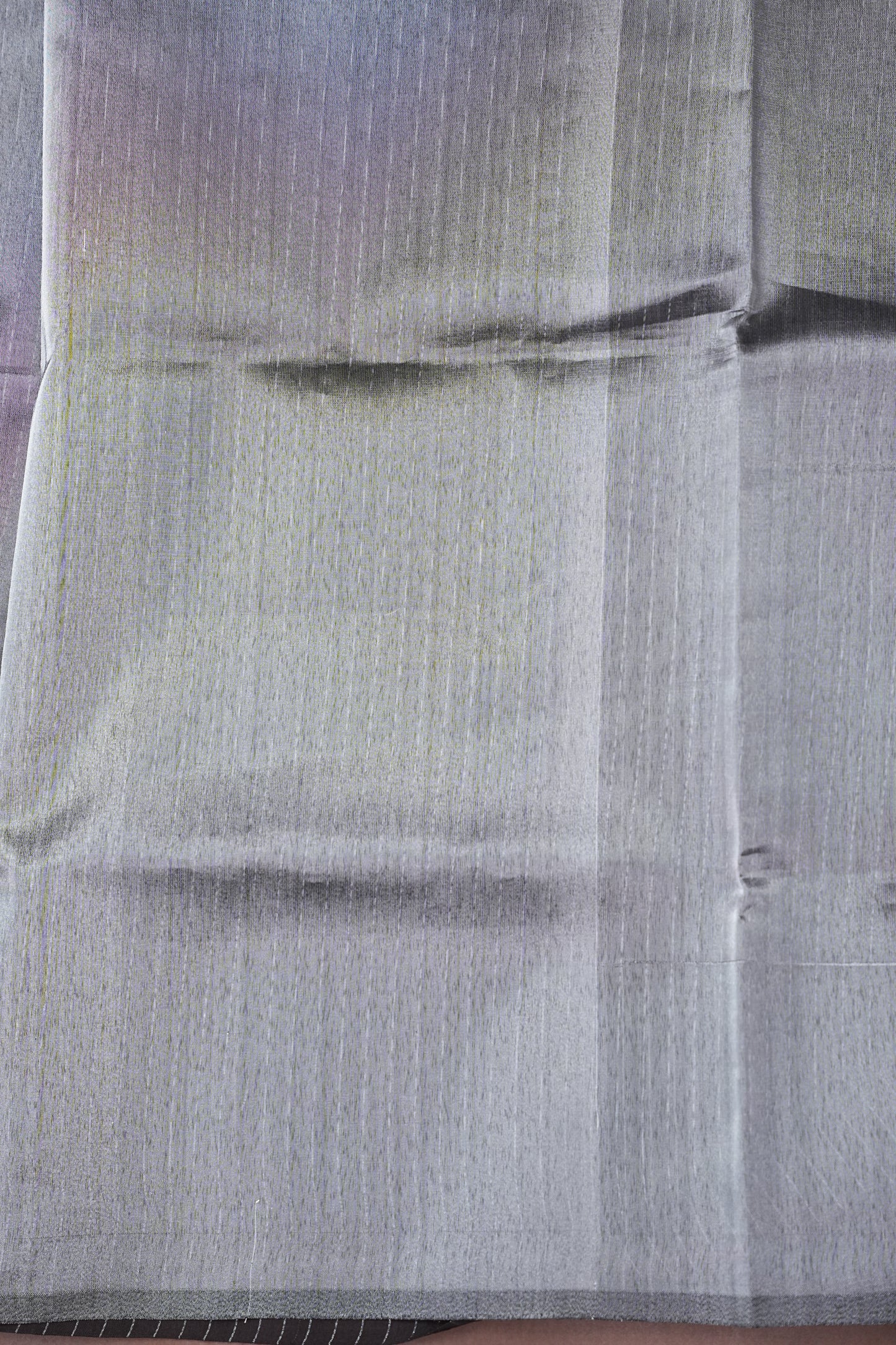 Tissued Silk Cotton Saree-Coffee and Silver