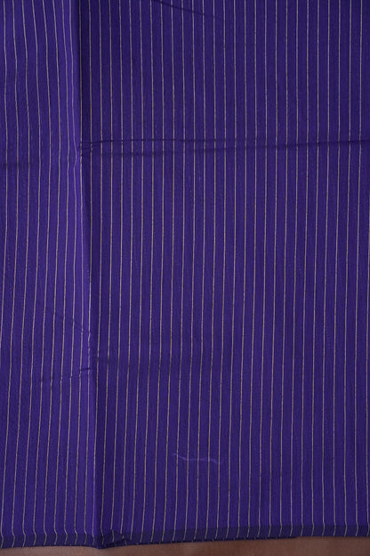 Tissued Silk Cotton Saree - Blue and Silver