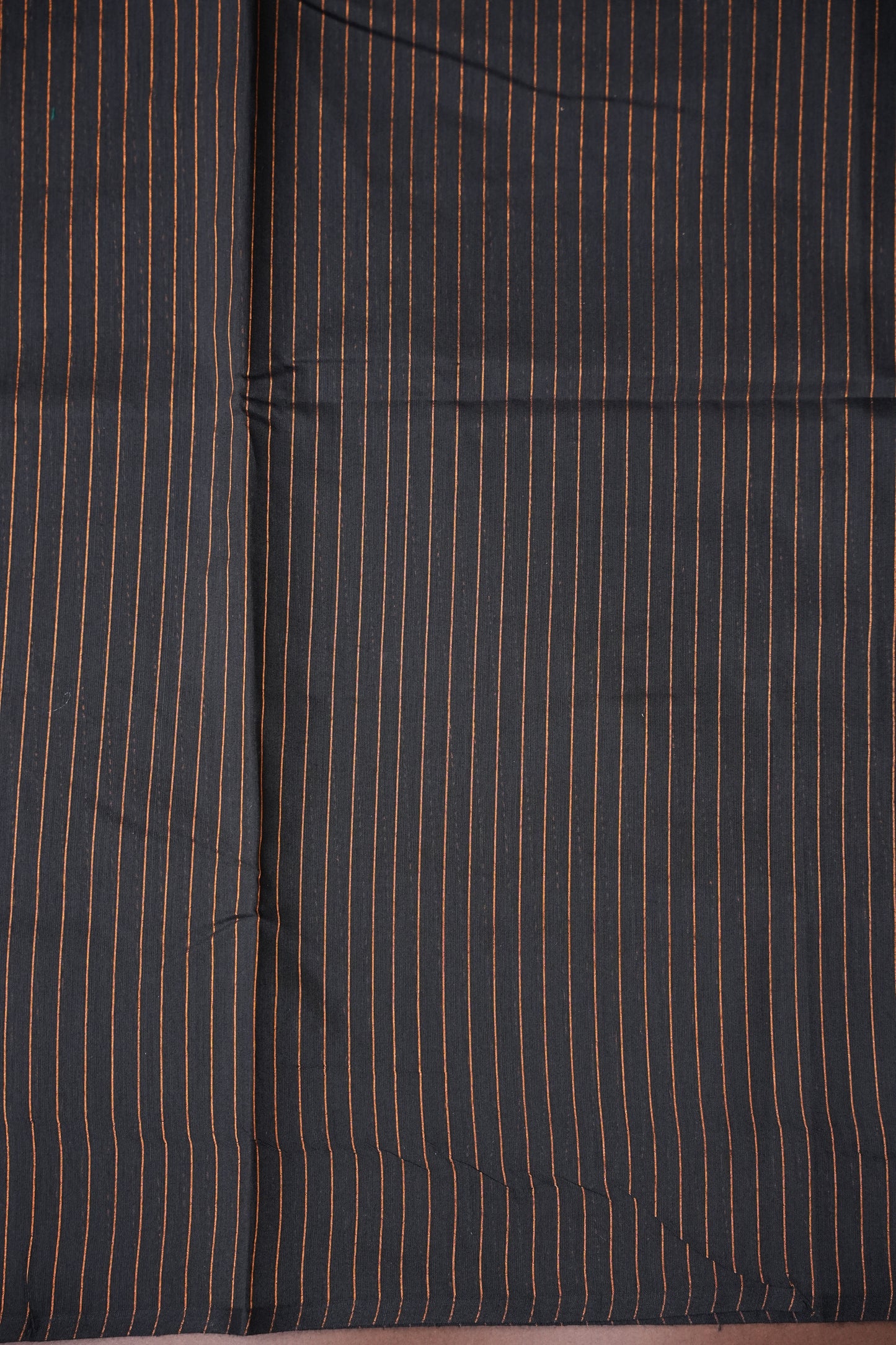 Tissued Silk Cotton Saree - Black and Copper