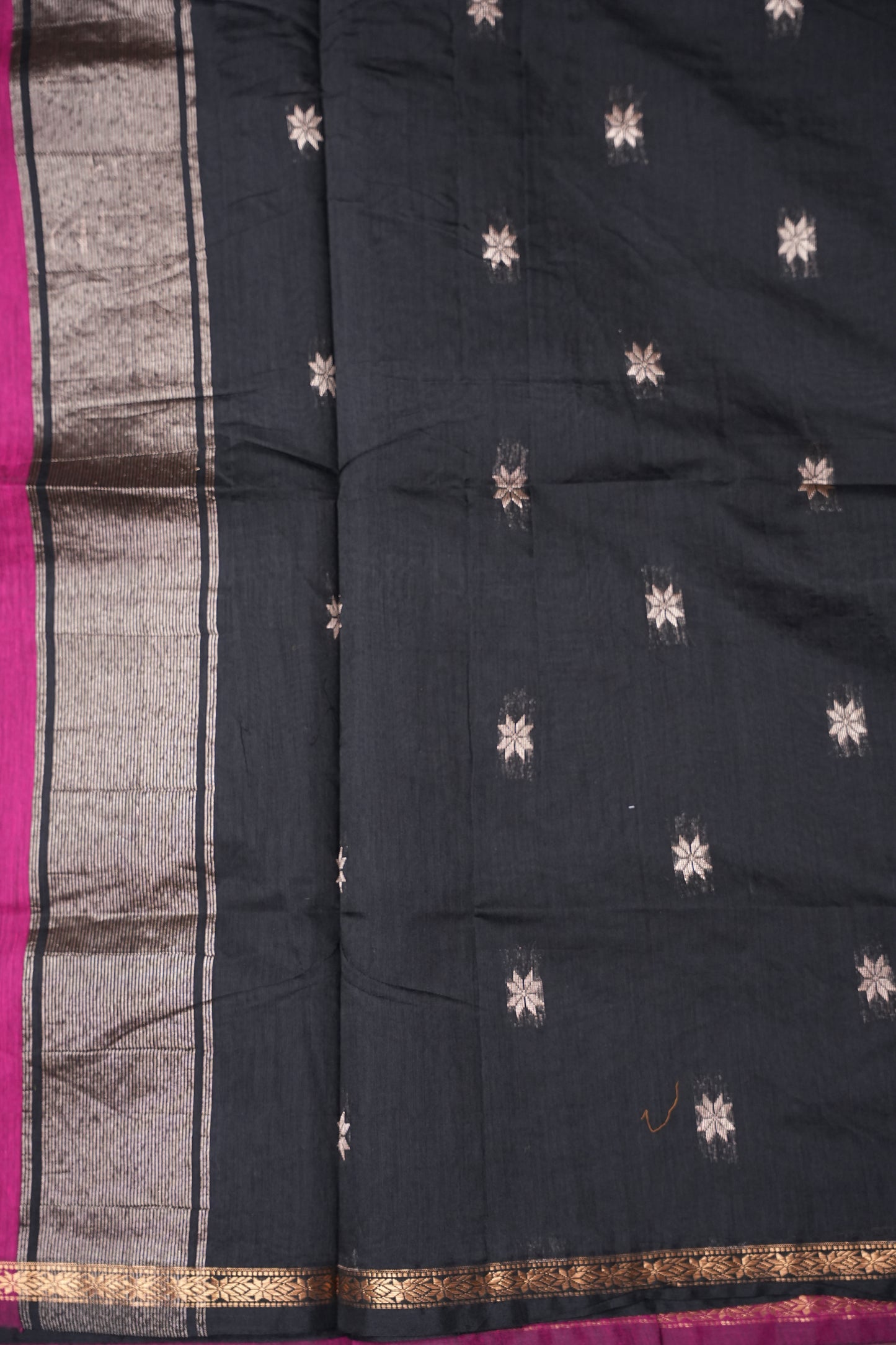 Maheshwari Silk Cotton Saree - Pink