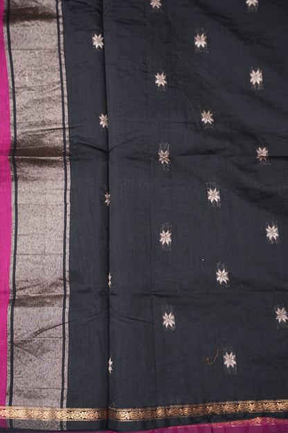 Maheshwari Silk Cotton Saree - Pink