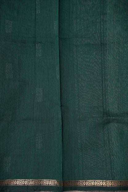 Maheshwari Silk Cotton Saree - Soft Green