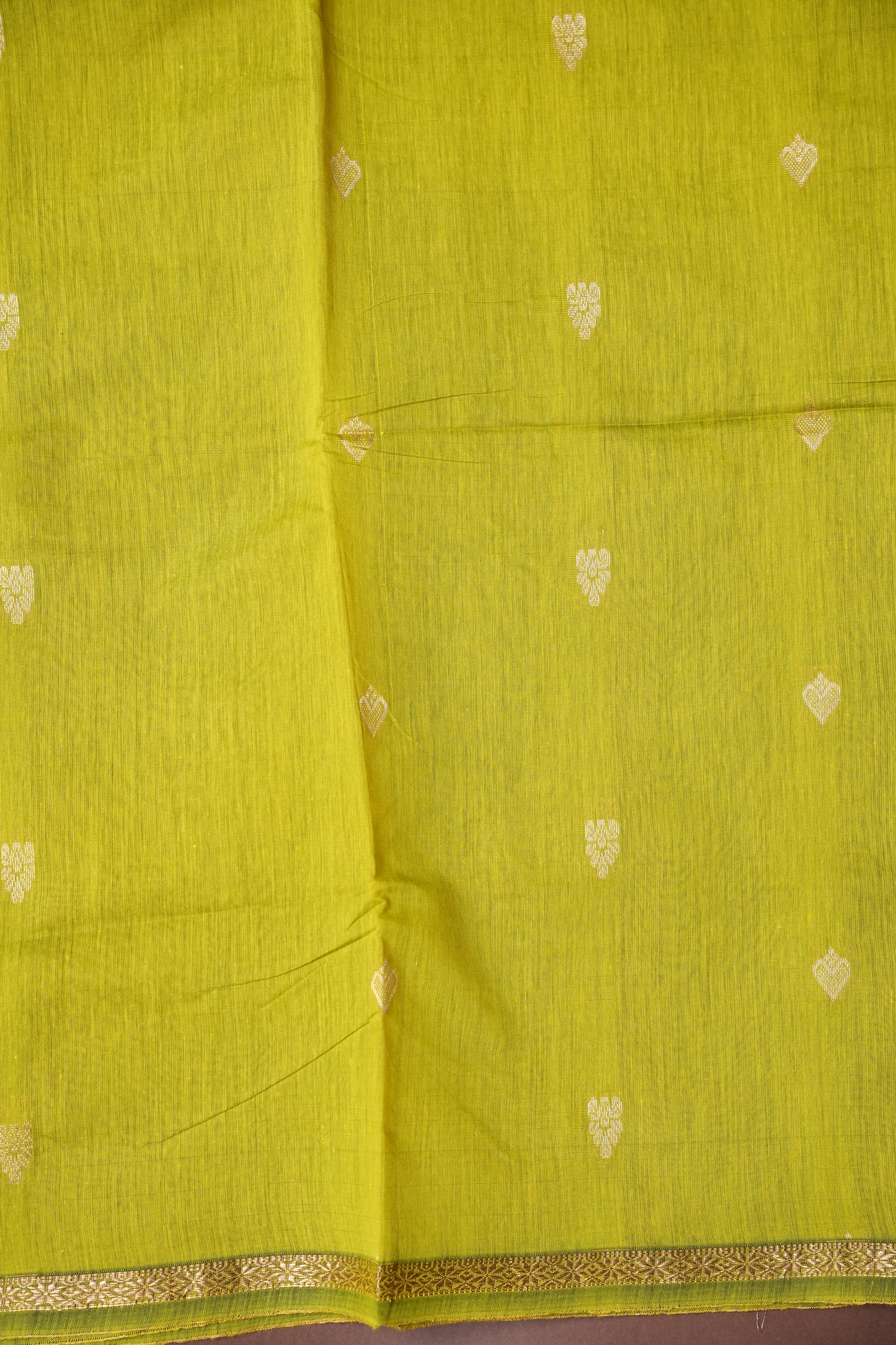 Maheshwari Silk Cotton Saree - Green and Black