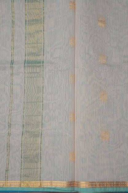 Maheshwari Silk Cotton Saree - Blue