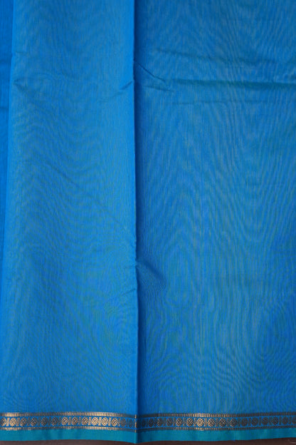 Maheshwari Silk Cotton Saree - Blue