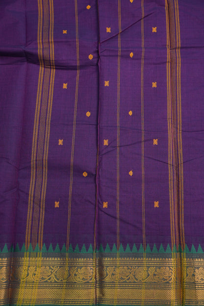 Kanchi Cotton Sarees - Purple & Blue