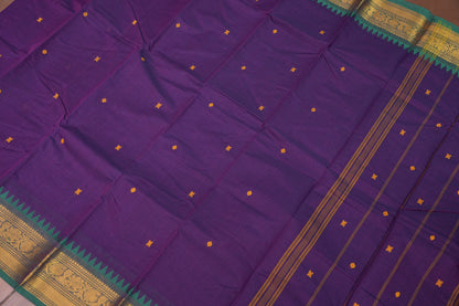 Kanchi Cotton Sarees - Purple & Blue