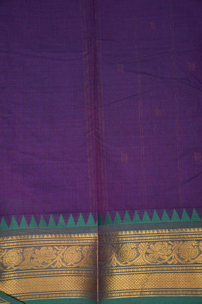 Kanchi Cotton Sarees - Purple & Blue
