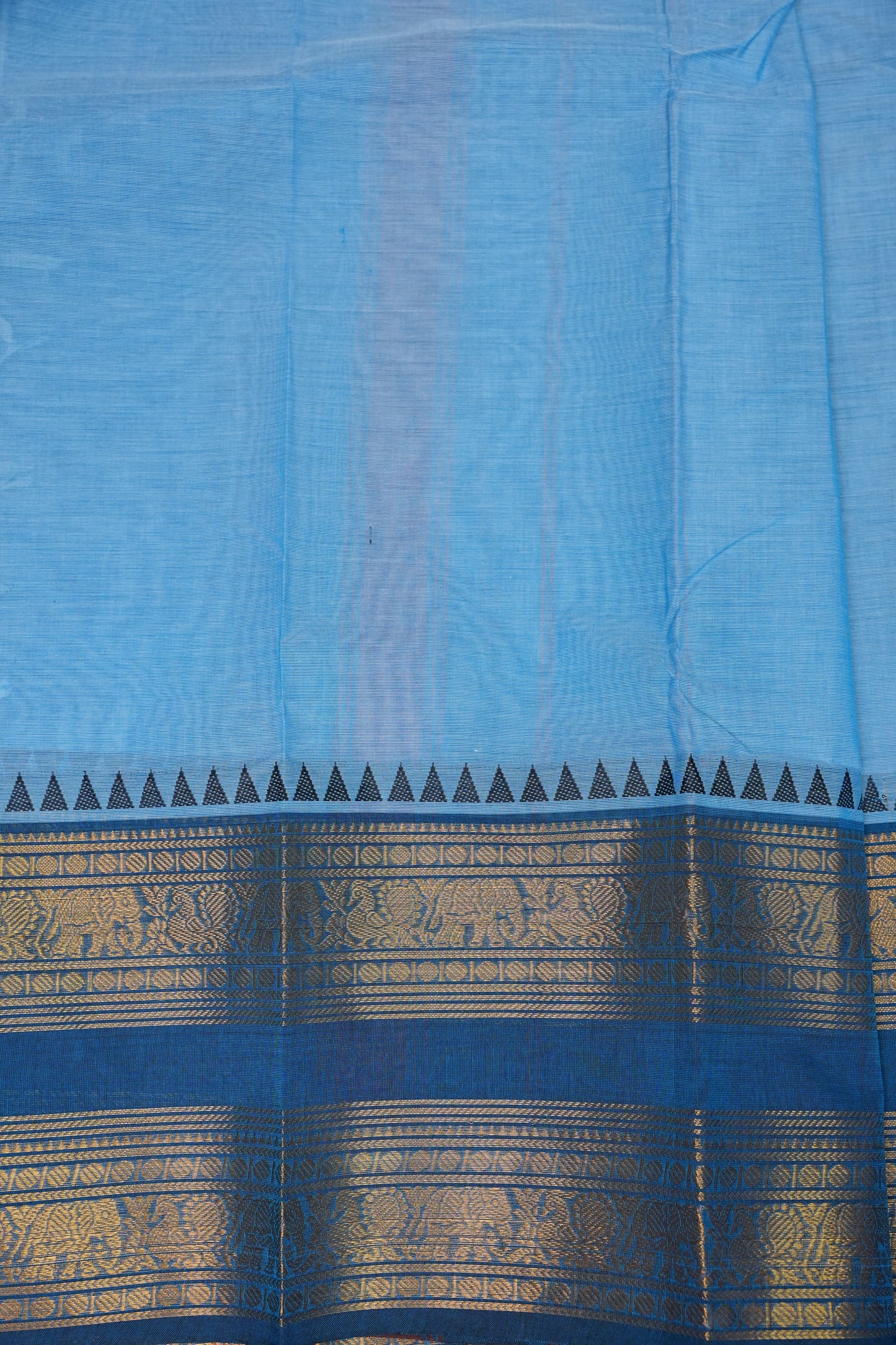 Kanchi Cotton Sarees - Baby Blue