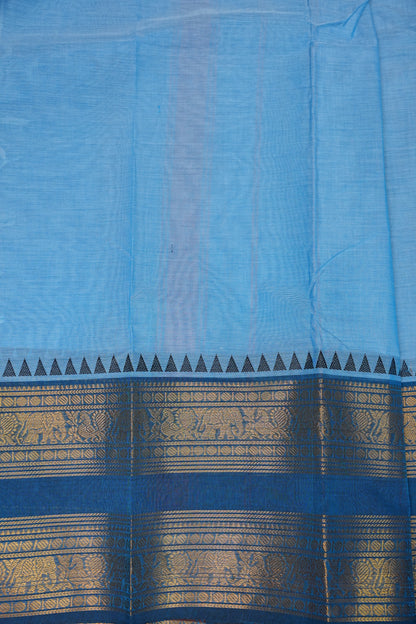 Kanchi Cotton Sarees - Baby Blue